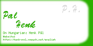 pal henk business card