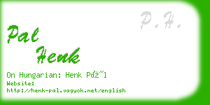 pal henk business card